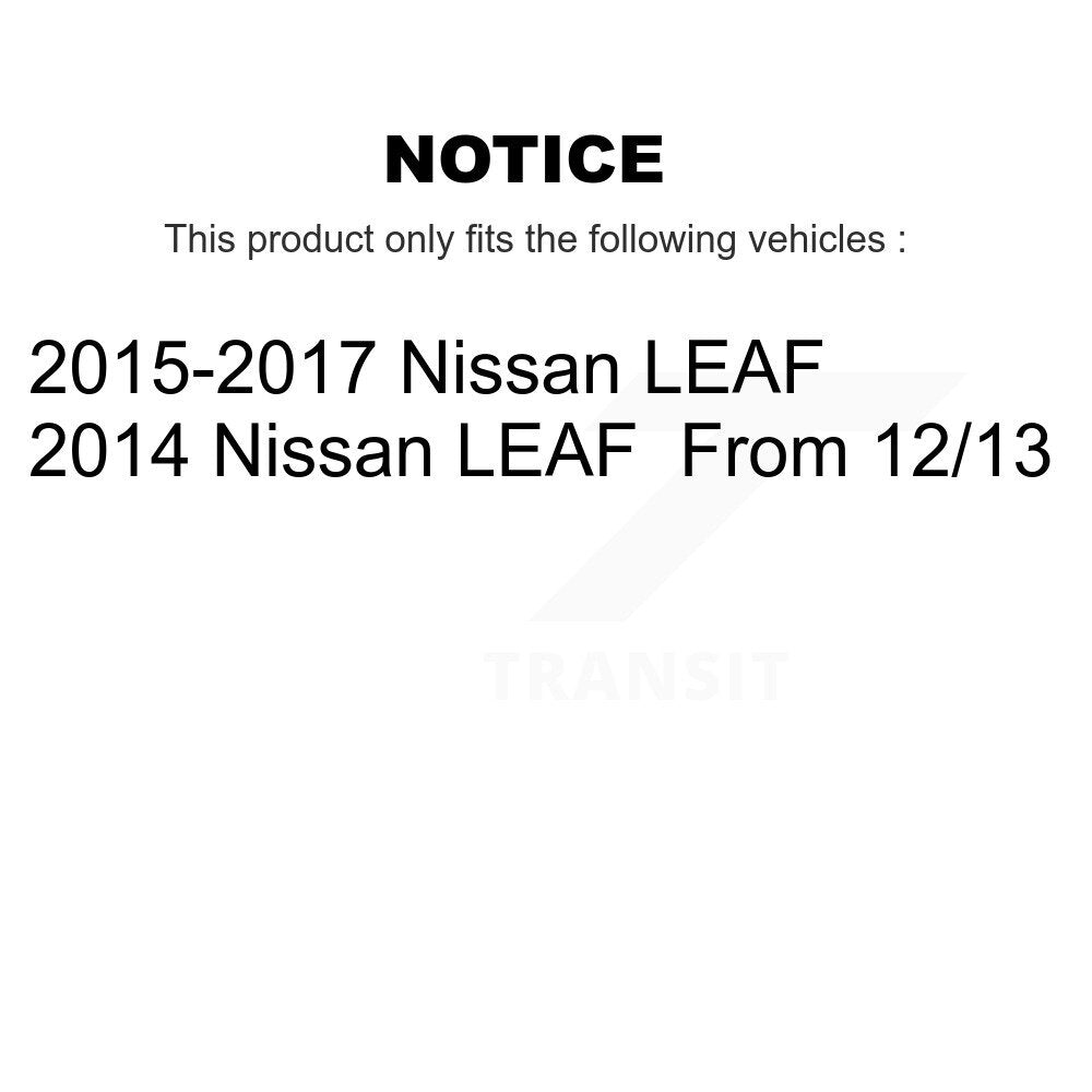 Front Rear Brake Caliper Left Right Side (Driver Passenger) Kit For Nissan LEAF