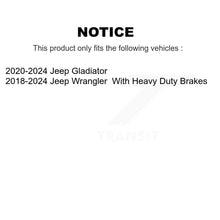 Load image into Gallery viewer, Front Brake Caliper Left Right Side (Driver Passenger) Kit For Jeep Wrangler Gladiator KBC-100611