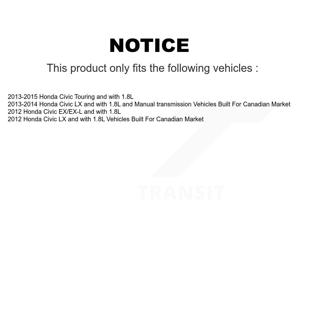 Front Rear Disc Brake Caliper Left Right Side (Driver Passenger) Kit For Honda Civic KBC-100775