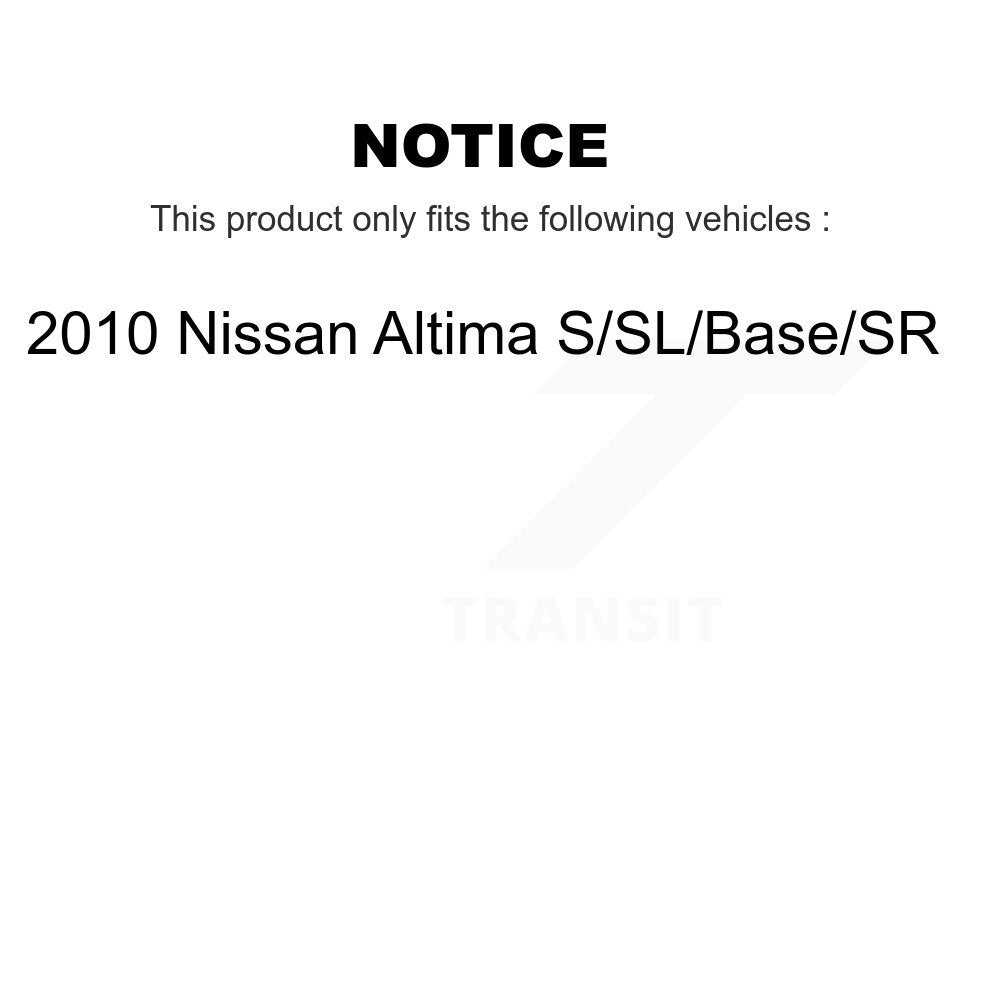 Front Rear Disc Brake Caliper Left Right Side Kit For 2010 Nissan Altima S SL Base SR KBC-100812