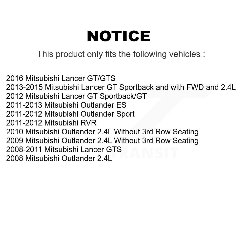 Front Rear Brake Caliper Left Right Side Kit For Mitsubishi Lancer Outlander Sport RVR KBC-100821