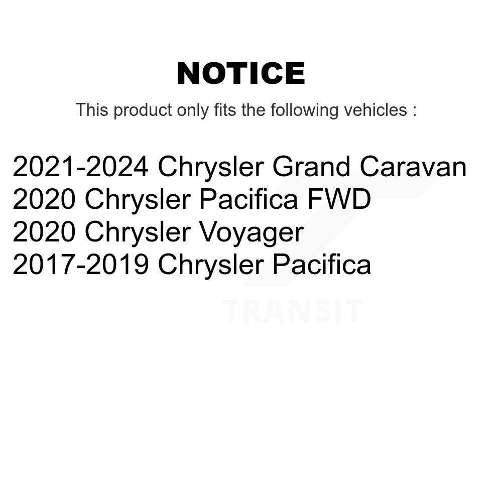 Front Rear Brake Caliper Left Right Side Kit For Chrysler Pacifica Grand Caravan Voyager KBC-100858
