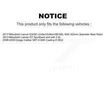 Load image into Gallery viewer, Rear Disc Brake Caliper Rotors And Ceramic Pads Kit For Mitsubishi Lancer Dodge Caliber KC8-100015T