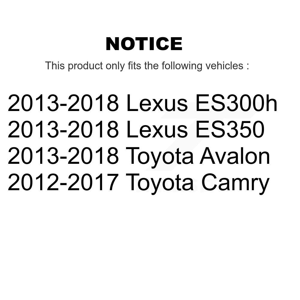 Rear Disc Brake Caliper Rotor Ceramic Pad Kit For Toyota Camry Lexus ES350 Avalon ES300h KC8-100101T