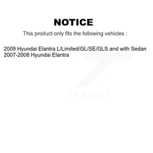 Charger l'image dans la galerie, Rear Disc Brake Caliper Rotors And Ceramic Pads Kit For Hyundai Elantra KC8-100106T