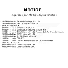 Load image into Gallery viewer, Rear Disc Brake Caliper Rotors And Ceramic Pads Kit For Honda Civic Acura CSX ILX KC8-100108T