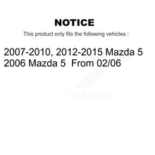 Charger l'image dans la galerie, Rear Disc Brake Rotors And Ceramic Pads Kit With Calipers For Mazda 5