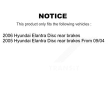 Load image into Gallery viewer, Rear Brake Rotors &amp; Ceramic Pad Kit With Calipers For Hyundai Elantra Disc rear brakes