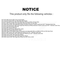 Charger l'image dans la galerie, Rear Brake Rotor And Ceramic Pad Kit With Calipers For Chevrolet Express 3500 2500 GMC