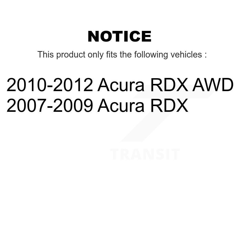 Rear Disc Brake Rotors And Ceramic Pads Kit With Calipers For Acura RDX