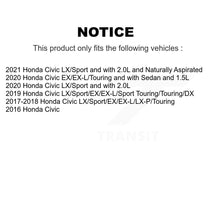 Load image into Gallery viewer, Rear Disc Brake Caliper Rotors And Ceramic Pads Kit For Honda Civic KC8-100163T