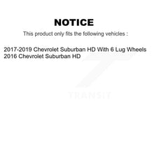 Load image into Gallery viewer, Rear Disc Brake Caliper Rotors And Ceramic Pads Kit For Chevrolet Suburban HD KC8-100189T