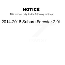 Load image into Gallery viewer, Rear Disc Brake Caliper Rotors And Ceramic Pads Kit For 2014-2018 Subaru Forester 2.0L KC8-100197T