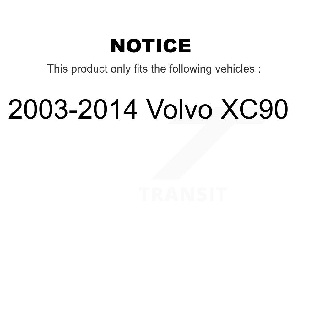 Rear Disc Brake Caliper Rotors And Ceramic Pads Kit For 2003-2014 Volvo XC90 KC8-100245T