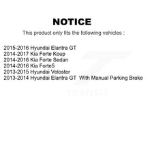 Charger l'image dans la galerie, Rear Brake Caliper Rotors Ceramic Pad Kit For Hyundai Elantra GT Kia Forte Veloster Koup KC8-100262T