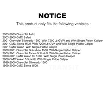 Charger l'image dans la galerie, Rear Brake Caliper Rotor &amp; Ceramic Pad Kit For Chevrolet GMC Silverado 1500 Sierra Astro KC8-100264T