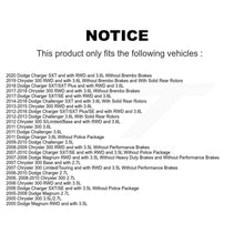Charger l'image dans la galerie, Rear Disc Brake Caliper Rotors Ceramic Pad Kit For Dodge Chrysler 300 Charger Challenger KC8-100270T