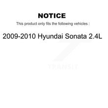 Charger l'image dans la galerie, Rear Disc Brake Caliper Rotors Ceramic Pad Kit For 2009-2010 Hyundai Sonata 2.4L