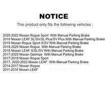 Load image into Gallery viewer, Rear Disc Brake Rotors And Ceramic Pads Kit With Calipers For Nissan Rogue Sport LEAF