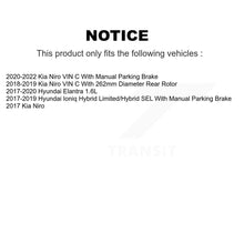 Charger l'image dans la galerie, Rear Disc Brake Caliper Rotors And Ceramic Pads Kit For Hyundai Elantra Kia Niro Ioniq KC8-100302T