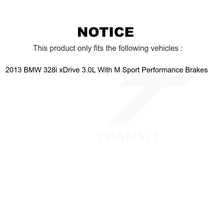 Load image into Gallery viewer, Rear Disc Brake Caliper Rotors And Ceramic Pad Kit For 2013 BMW 328i xDrive 3.0L