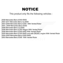 Charger l'image dans la galerie, Rear Brake Caliper Rotors Ceramic Pad Kit For Mercedes-Benz E350 E500 E320 CLS550 CLS500 KC8-100311T