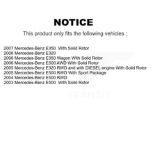 Load image into Gallery viewer, Rear Disc Brake Caliper Rotors And Ceramic Pads Kit For Mercedes-Benz E350 E320 E500 KC8-100312T
