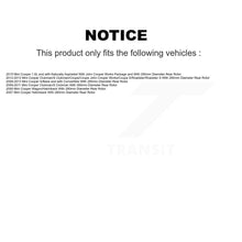 Load image into Gallery viewer, Rear Disc Brake Caliper Rotors And Ceramic Pads Kit For Mini Cooper KC8-100326T
