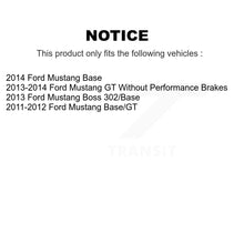 Load image into Gallery viewer, Rear Disc Brake Caliper Rotors And Ceramic Pads Kit For Ford Mustang KC8-100329T