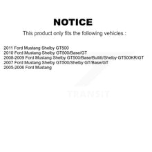 Charger l'image dans la galerie, Rear Disc Brake Caliper Rotors And Ceramic Pads Kit For Ford Mustang KC8-100331T