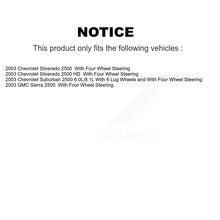 Charger l'image dans la galerie, Rear Brake Rotor And Ceramic Pad Kit With Calipers For Chevrolet Silverado 2500 HD GMC