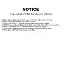 Load image into Gallery viewer, Front Disc Brake Caliper Rotors And Ceramic Pads Kit For Hyundai Sonata Kia Optima KC8-100380T