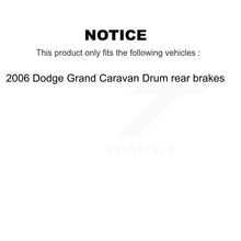 Charger l'image dans la galerie, Front Brake Caliper Rotors Ceramic Pad Kit For 2006 Dodge Grand Caravan Drum rear brakes KC8-100408T