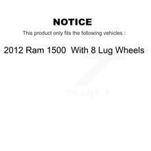Load image into Gallery viewer, Front Disc Brake Caliper Rotors And Ceramic Pads Kit For 2012 Ram 1500 With 8 Lug Wheels KC8-100414T