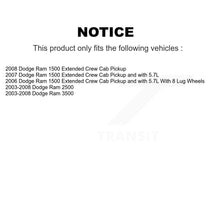 Charger l'image dans la galerie, Front Disc Brake Caliper Rotors And Ceramic Pads Kit For Dodge Ram 1500 3500 2500 KC8-100418T