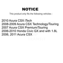 Charger l'image dans la galerie, Front Disc Brake Rotors And Ceramic Pads Kit With Calipers For Honda Civic Acura CSX