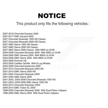 Charger l&#39;image dans la galerie, Front Brake Caliper Rotor Ceramic Pad Kit For Chevrolet Silverado 2500 HD GMC H2
