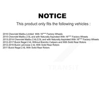 Charger l'image dans la galerie, Front Brake Rotors &amp; Ceramic Pad Kit With Calipers For Chevrolet Malibu Buick LaCrosse