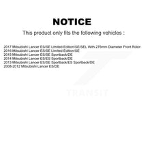 Charger l'image dans la galerie, Front Disc Brake Caliper Rotors And Ceramic Pads Kit For Mitsubishi Lancer KC8-100496T
