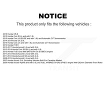 Charger l'image dans la galerie, Front Disc Brake Caliper Rotor Ceramic Pad Kit For Honda Civic Accord Fit Acura ILX CR-Z KC8-100535T