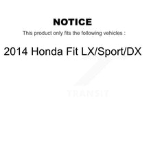 Charger l'image dans la galerie, Front Disc Brake Caliper Rotors And Ceramic Pads Kit For 2014 Honda Fit LX Sport DX KC8-100541T