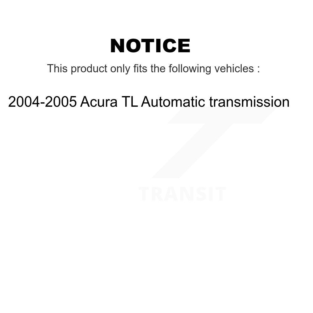Front Brake Caliper Rotors & Ceramic Pad Kit For Acura TL Automatic transmission