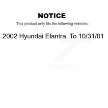 Load image into Gallery viewer, Front Brake Caliper Rotor &amp; Ceramic Pad Kit For 2002 Hyundai Elantra To 10 31 01