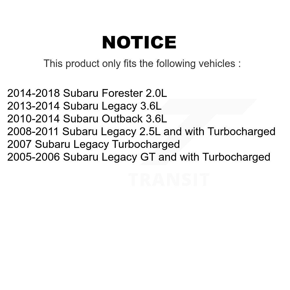 Front Disc Brake Caliper Rotors And Ceramic Pads Kit For Subaru Forester Outback Legacy KC8-100591T