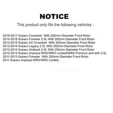 Charger l'image dans la galerie, Front Disc Brake Caliper Rotors Ceramic Pad Kit For Subaru Forester Impreza XV Crosstrek KC8-100596T