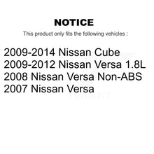 Charger l'image dans la galerie, Front Disc Brake Caliper Rotors And Ceramic Pads Kit For Nissan Versa Cube KC8-100609T