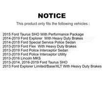 Load image into Gallery viewer, Front Brake Caliper Rotor &amp; Ceramic Pad Kit For Ford Explorer Flex Taurus Police Utility KC8-100614T