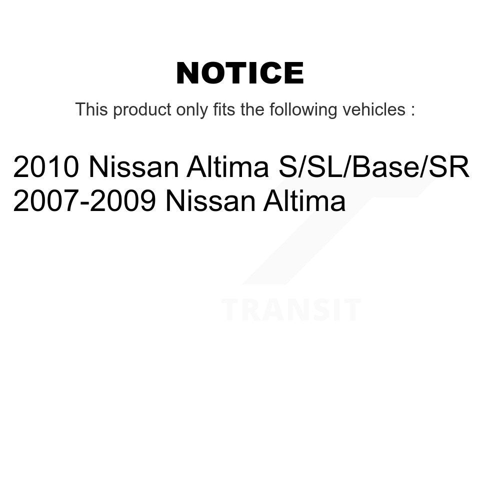 Front Disc Brake Caliper Rotors And Ceramic Pads Kit For Nissan Altima KC8-100620T