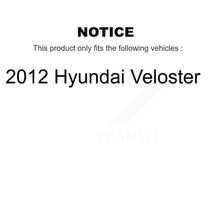 Charger l'image dans la galerie, Front Disc Brake Caliper Rotors And Ceramic Pads Kit For 2012 Hyundai Veloster KC8-100653T