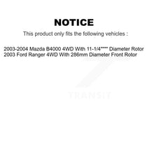 Charger l'image dans la galerie, Front Disc Brake Caliper Rotors And Ceramic Pads Kit For Ford Ranger Mazda B4000 4WD KC8-100665T